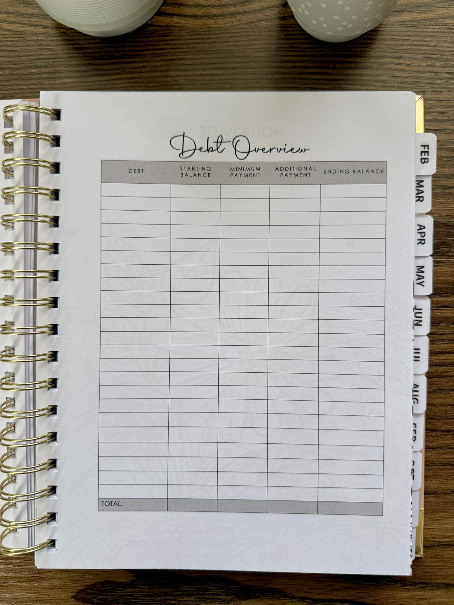 Bold Budget Planner
